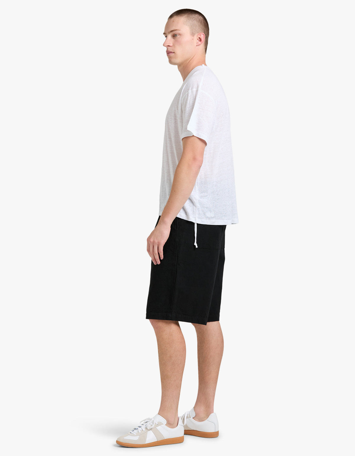 Sid Linen S/S Tee - White