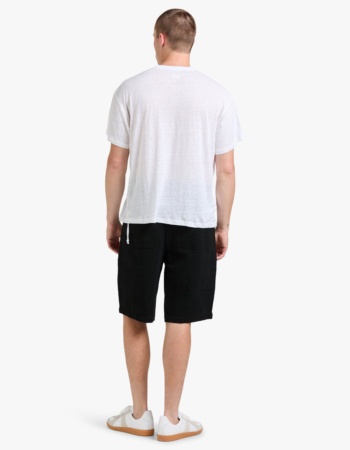 Sid Linen S/S Tee - White