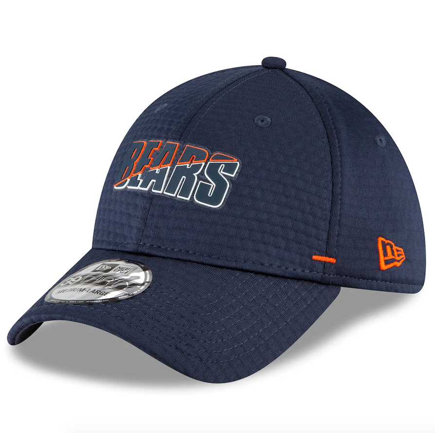 Chicago Bears New Era 2020 NFL Summer Sideline Official 39THIRTY Flex Hat - Navy