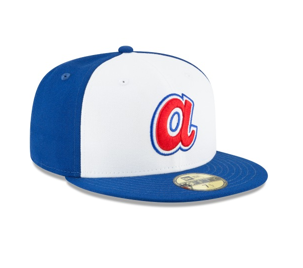 Men's Atlanta Braves Cooperstown Collection White/Royal 59Fifty Fitted Hat
