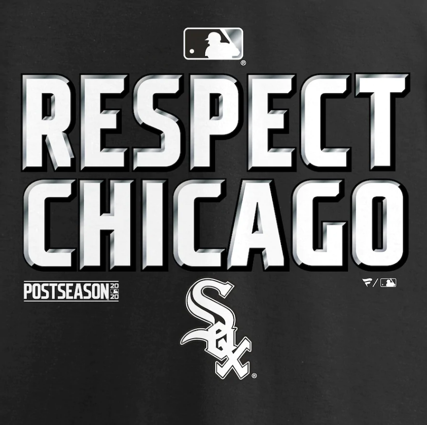 Men's Chicago White Sox Fanatics Branded Black 2020 Postseason Locker Room T-Shirt