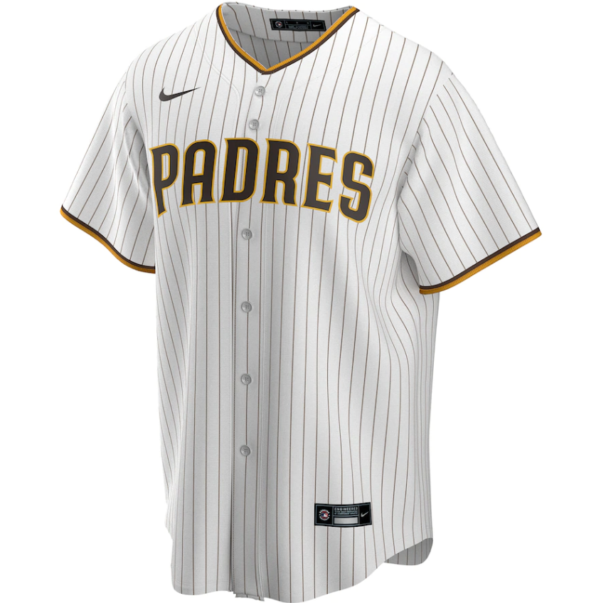 Men's San Diego Padres Fernando Tatis Jr. Nike White/Brown Home Replica Player Jersey