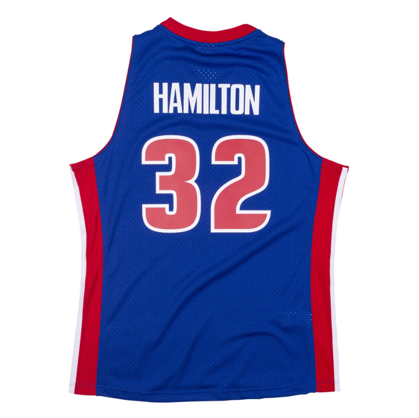 Men's Detroit Pistons Richard "Rip" Hamilton 2003-04 Royal Mitchell & Ness NBA Men's Hardwood Classic Swingman Jersey