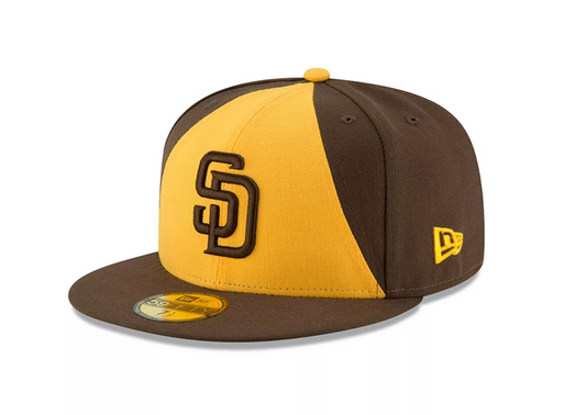Men's San Diego Padres New Era Brown Alternate 2 Authentic Collection On-Field 59FIFTY Fitted Hat