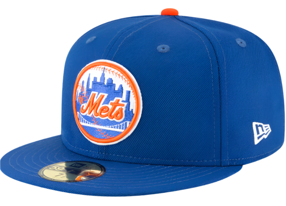 Men's New York Mets New Era Blue 1962 Cooperstown Collection Wool 59FIFTY Fitted Hat