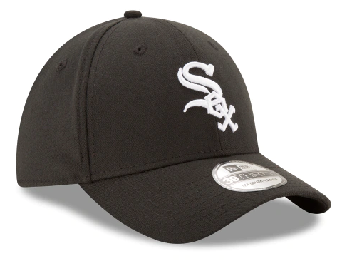 Junior Chicago White Sox New Era Black Team Classic 39THIRTY Flex Hat