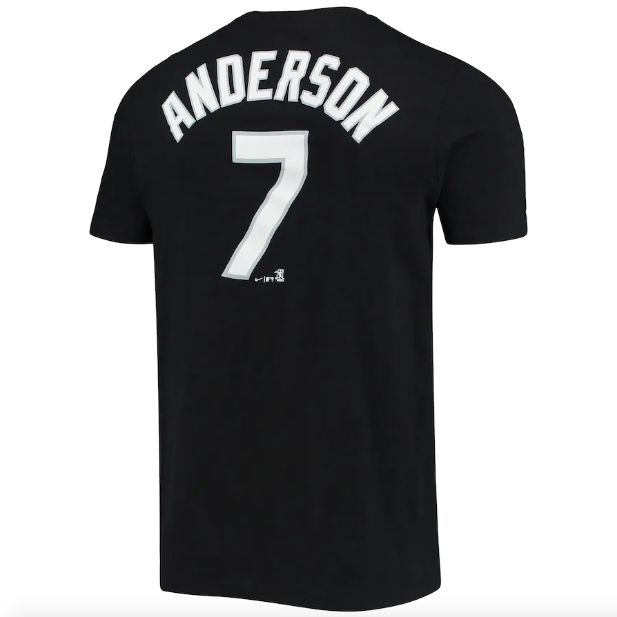 Men's Chicago White Sox Tim Anderson Nike Black Name & Number T-Shirt