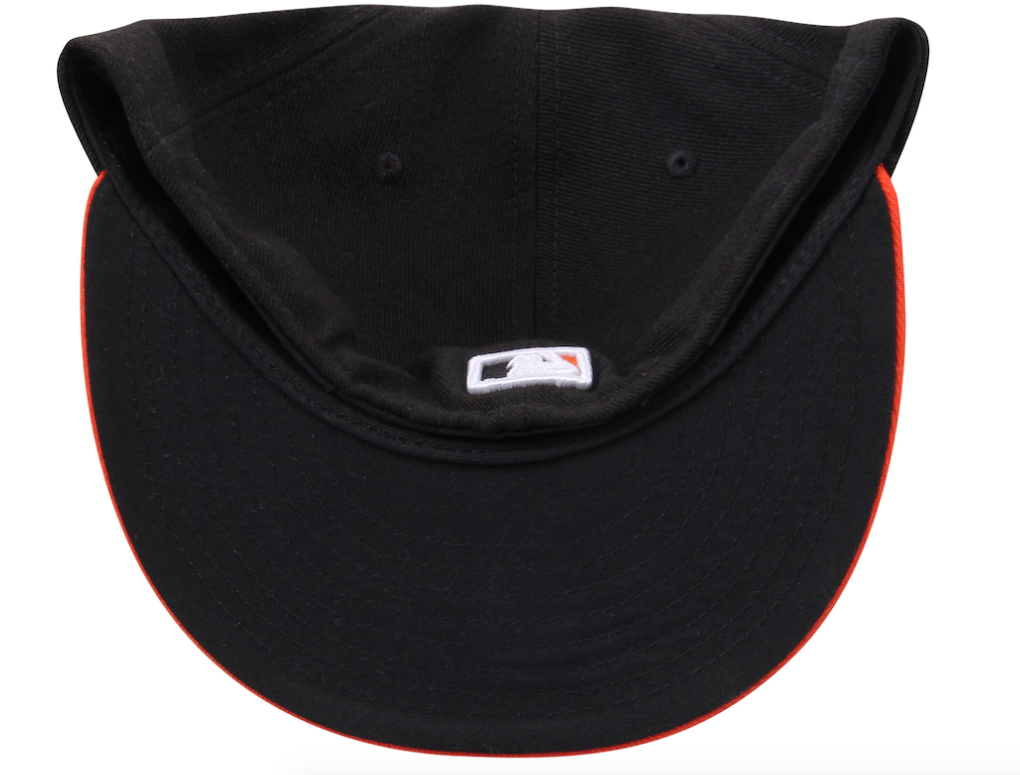 Men's Baltimore Orioles New Era White/Orange Home Authentic Collection On-Field 59FIFTY Fitted Hat