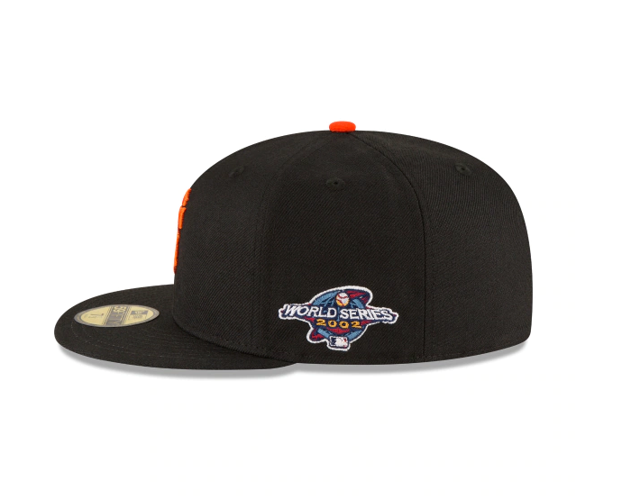 San Francisco Giants New Era 2002 World Series Wool 59FIFTY Fitted Hat - Black