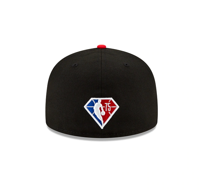 Men's Chicago Bulls NBA 2021 Draft New Era Black and Red 59FIFTY Fitted Hat