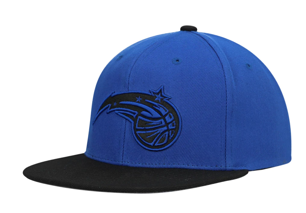 Men's Mitchell & Ness Blue/Black Orlando Magic Hardwood Classics Reload 2.0 Snapback Adjustable Hat