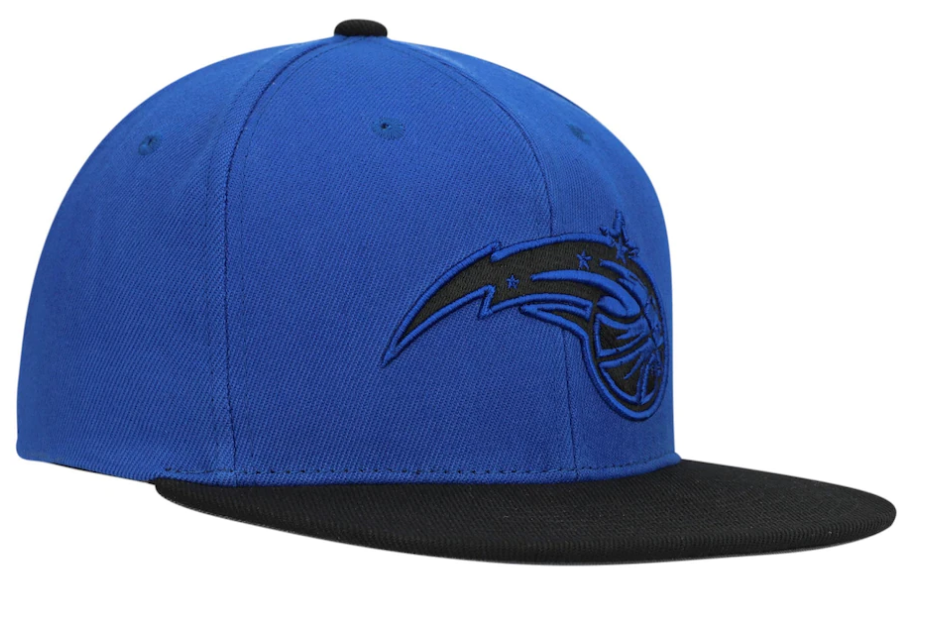 Men's Mitchell & Ness Blue/Black Orlando Magic Hardwood Classics Reload 2.0 Snapback Adjustable Hat