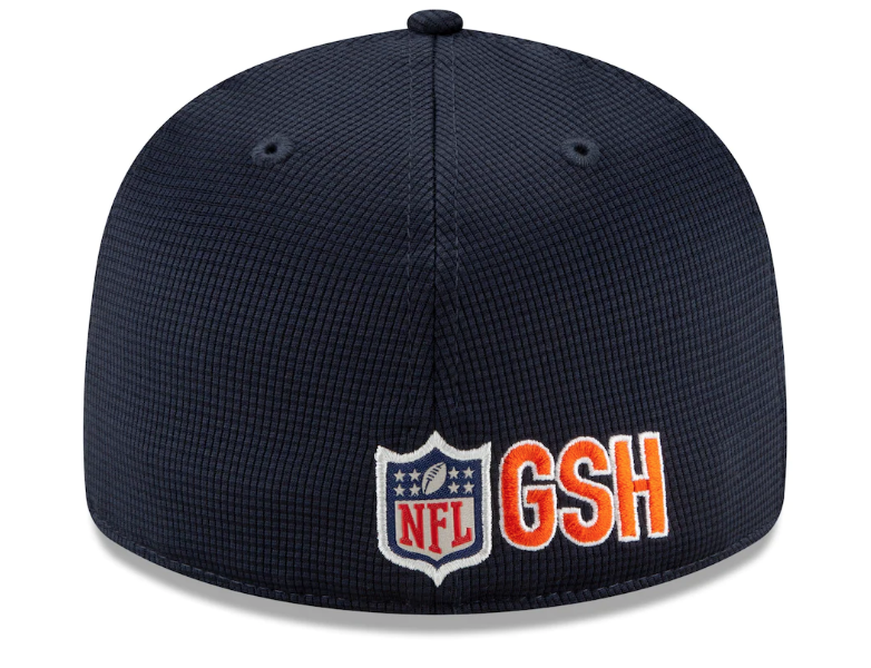 Men's Chicago Bears New Era Navy/Black 2021 NFL Sideline Road 59FIFTY Fitted Hat