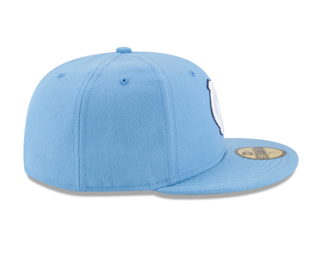 Mens North Carolina Tar Heels New Era Carolina Blue Basic 59FIFTY Fitted Hat