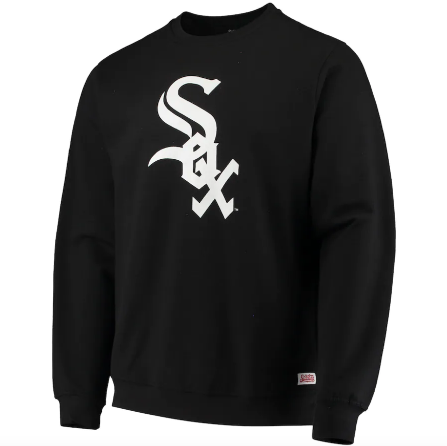 Chicago White Sox Stitches Logo Sweatshirt – Black
