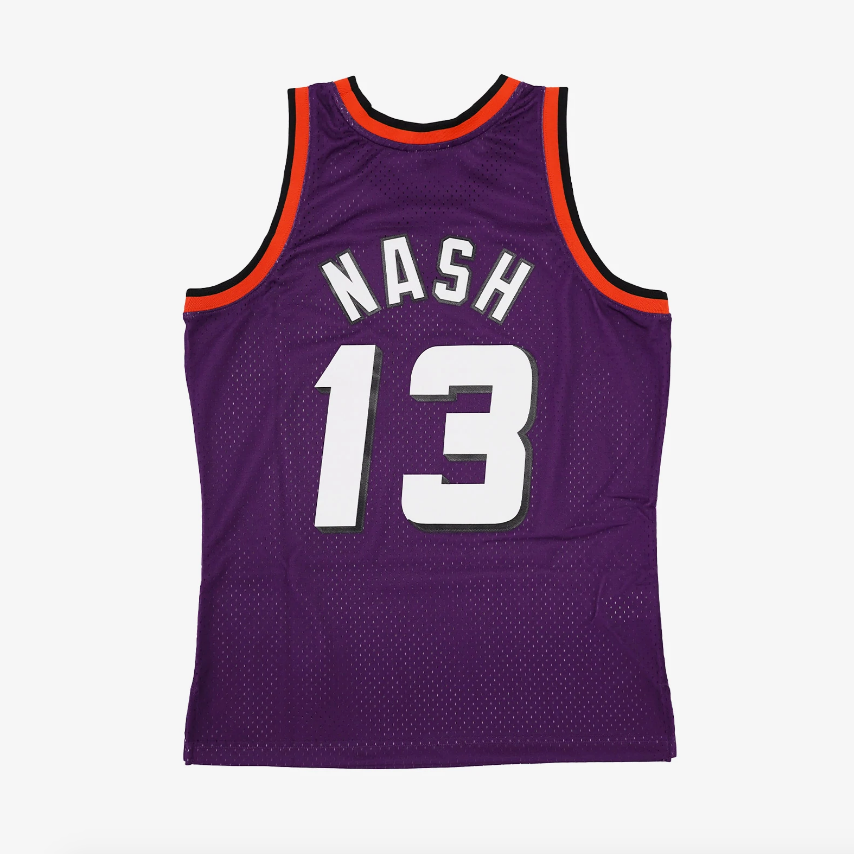 Men's Phoenix Suns Steve Nash Mitchell & Ness Purple 1996-97 Hardwood Classics Swingman Jersey