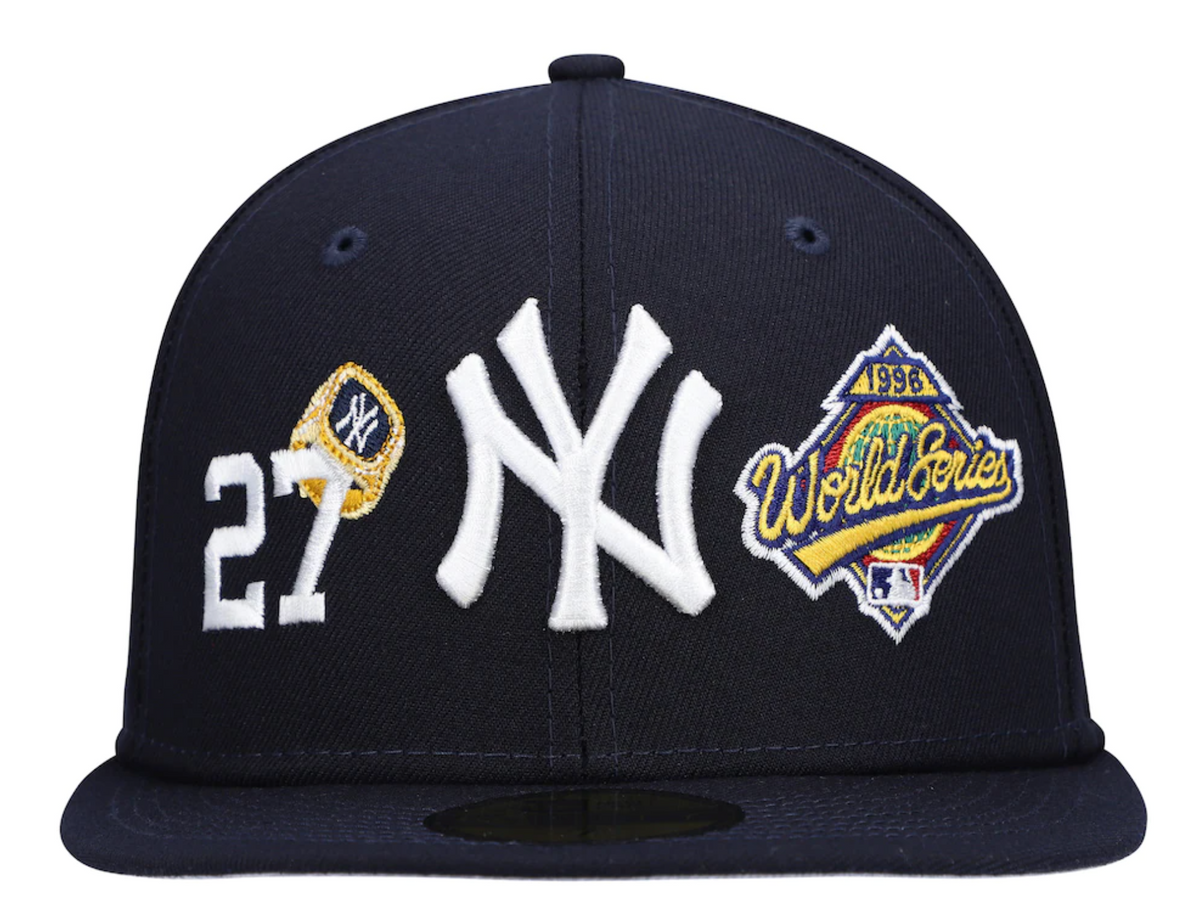 New York Yankees 27 Time World Series Champions Edition Navy New Era 59FIFTY Fitted Hat