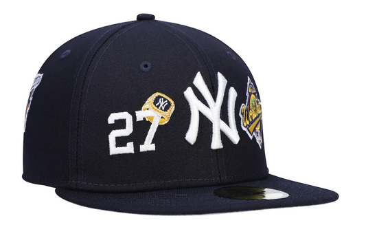 New York Yankees 27 Time World Series Champions Edition Navy New Era 59FIFTY Fitted Hat