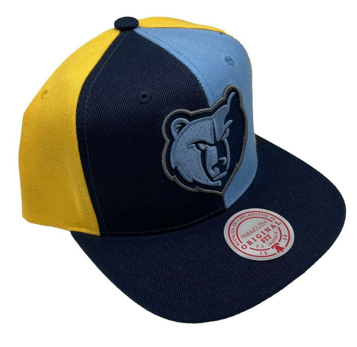 Memphis Grizzlies Mitchell & Ness NBA Pinwheel Snapback Hat