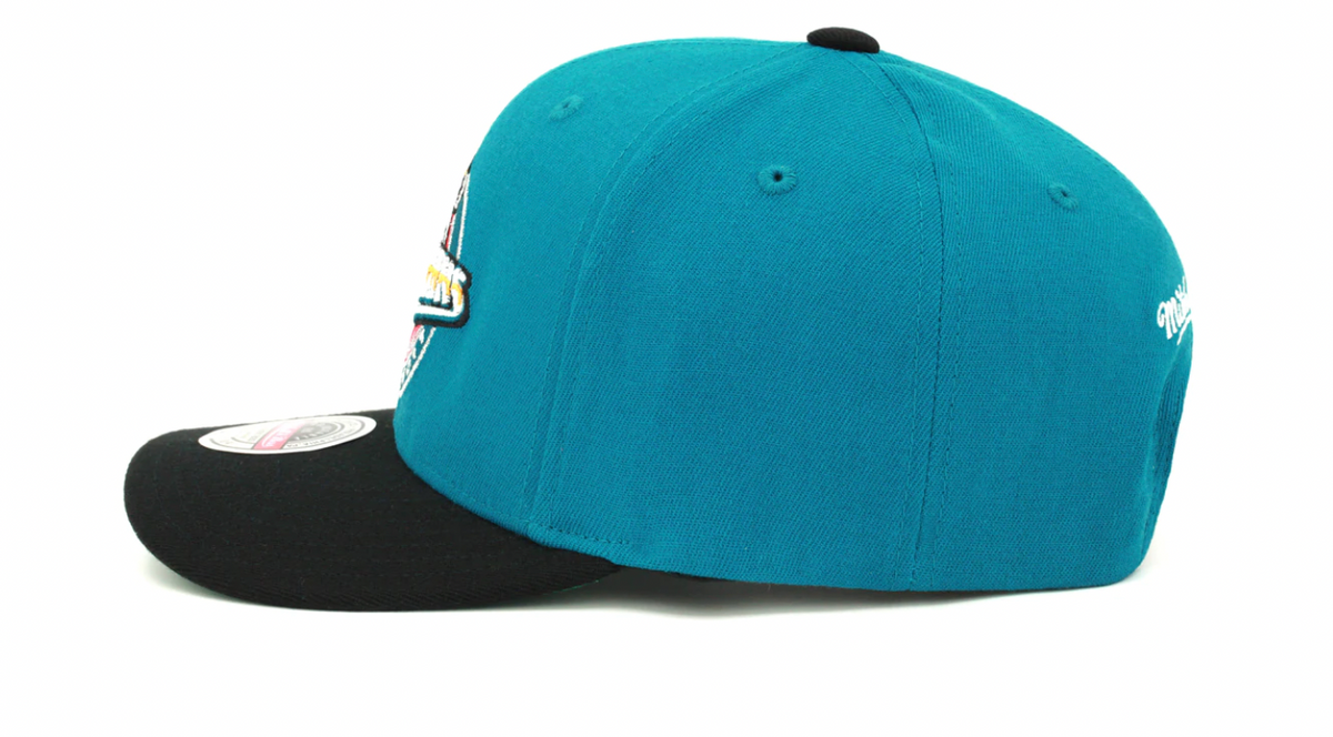 Men's Detroit Pistons Mitchell & Ness 2 Tone 2.0 Teal Snapback Hat