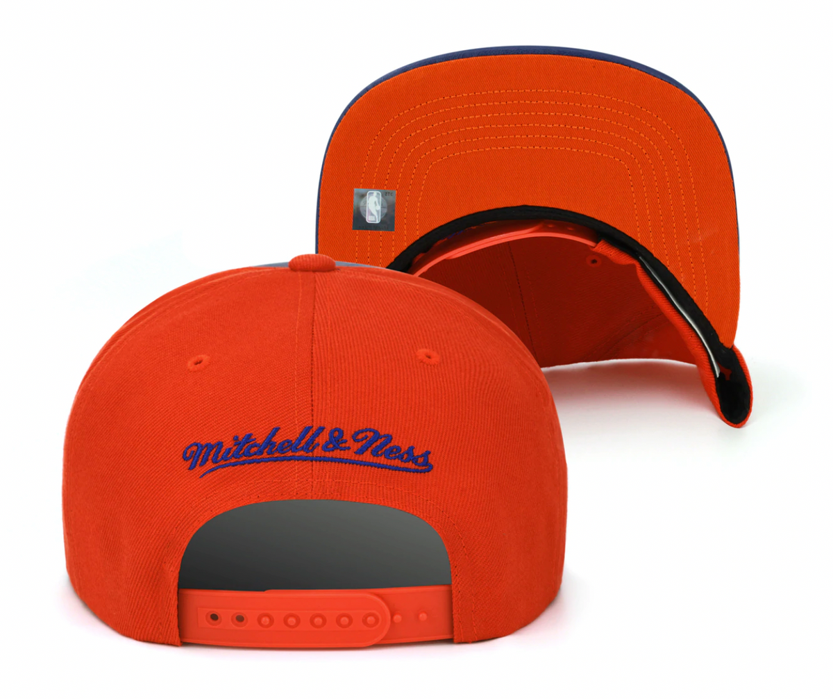 Chicago Bulls Day One Knicks Orange/Navy Mitchell & Ness Snapback Hat