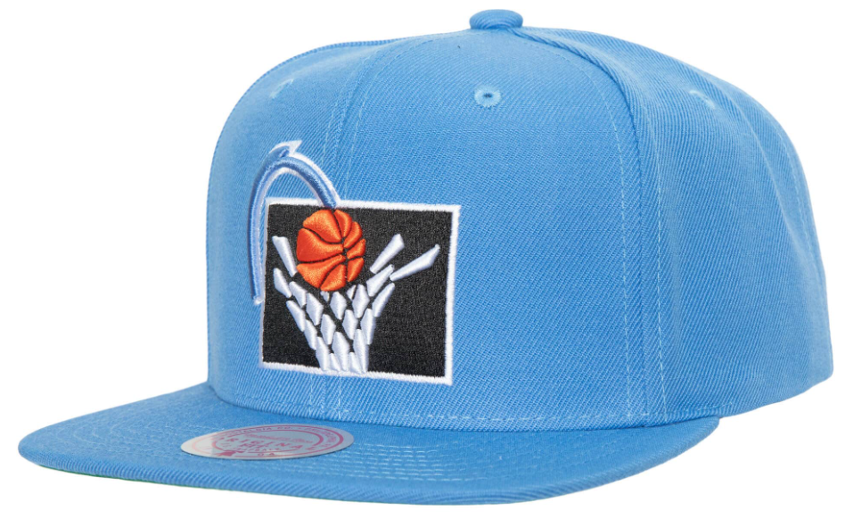 Mens Cleveland Cavaliers Blue Ground 2.0 Mitchell & Ness Snapback Adjustable Hat