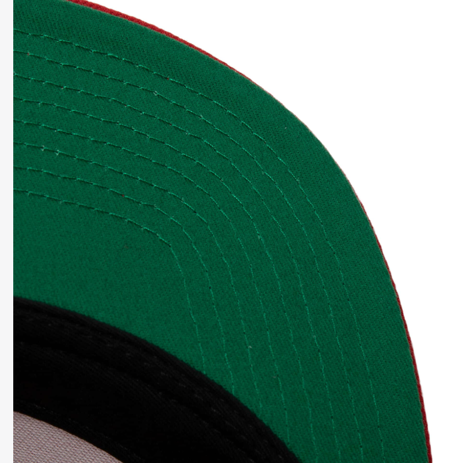 Men's Miami Heat Mitchell & Ness HWC Ground 2.0 Snapback Hat-Red