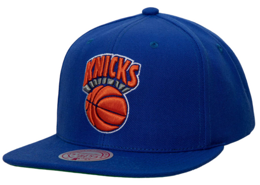 Men's New York Knicks Mitchell & Ness NBA HWC Ground 2.0 Snapback Hat