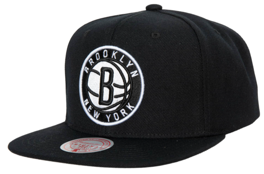 Men's Brooklyn Nets Ground 2.0 Snapback Hat By Mitchell & Ness