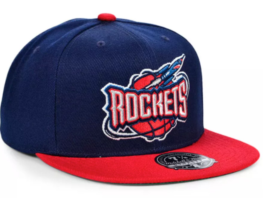 Houston Rockets HWC Ground 2-Tone 2.0 Navy/Red Mitchell & Ness Snapback Hat