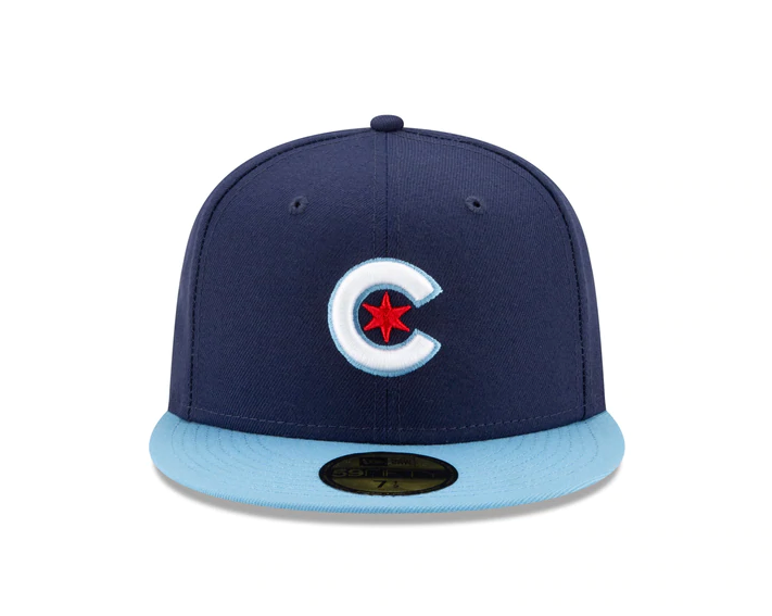 Men's Chicago Cubs New Era Navy/Light Blue City Connect 59FIFTY Fitted Hat