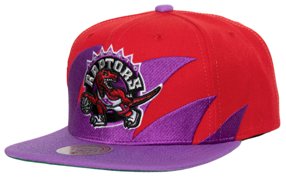 Toronto Raptors HWC Sharktooth Mitchell & Ness Snapback Hat