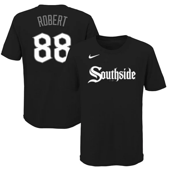 Youth Chicago White Sox Luis Robert Nike Black City Connect T-Shirt