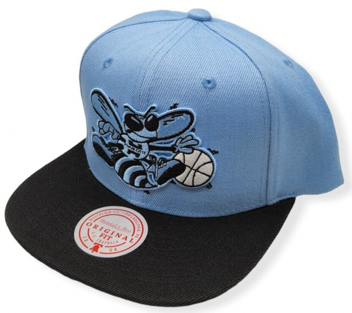 Men's Charlotte Hornets Mitchell & Ness NBA University Away 2 Tone HWC Snapback Hat