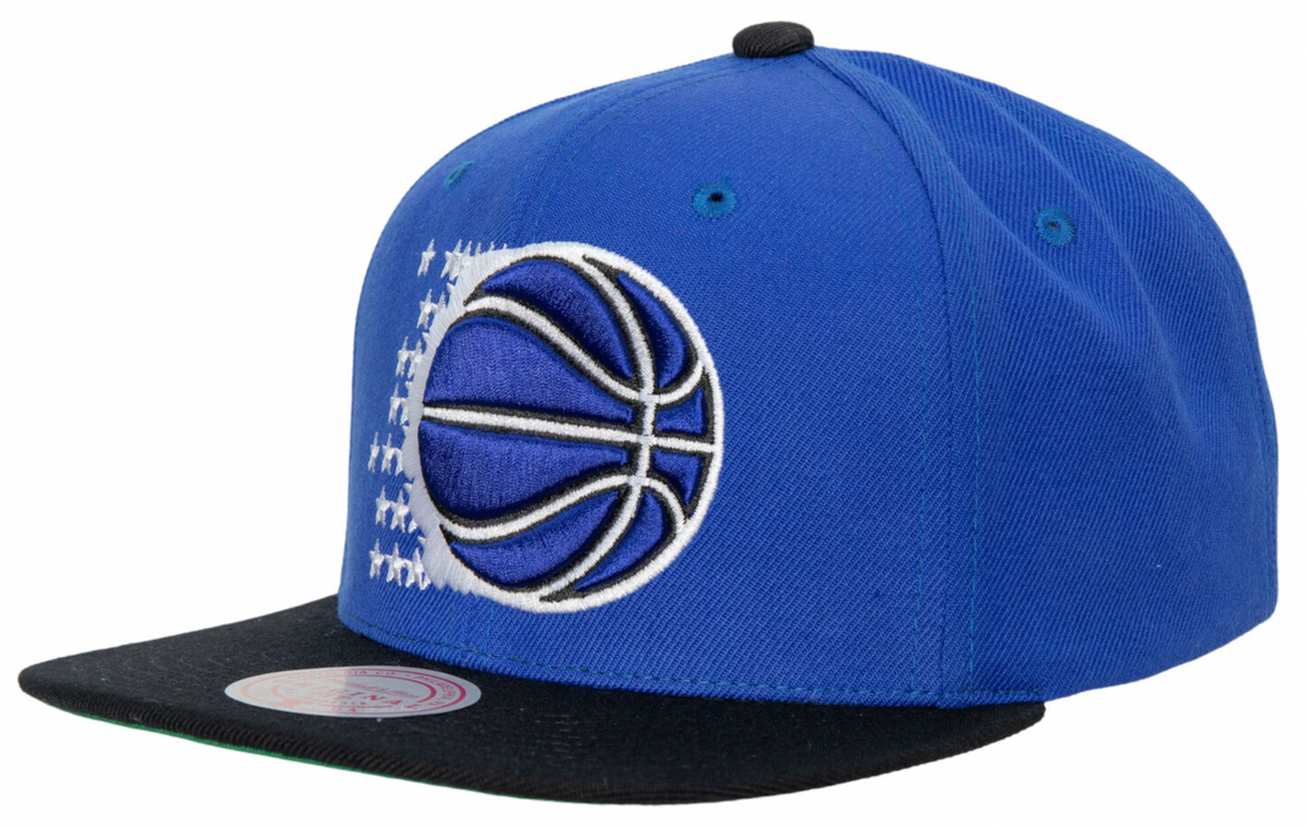 Men's Mitchell & Ness Orlando Magic Blue/Black 2-Tone 2.0 Snapback Adjustable Hat