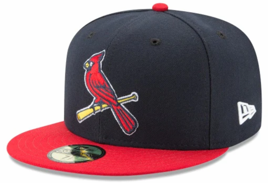Men's St. Louis Cardinals New Era Navy/Red Game Authentic Collection Alternate 2 On-Field 59FIFTY Fitted Hat