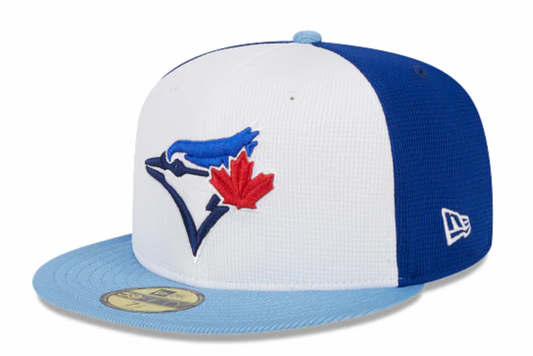 Toronto Blue Jays New Era White/Blue 2024 Spring Training 59FIFTY Fitted Hat