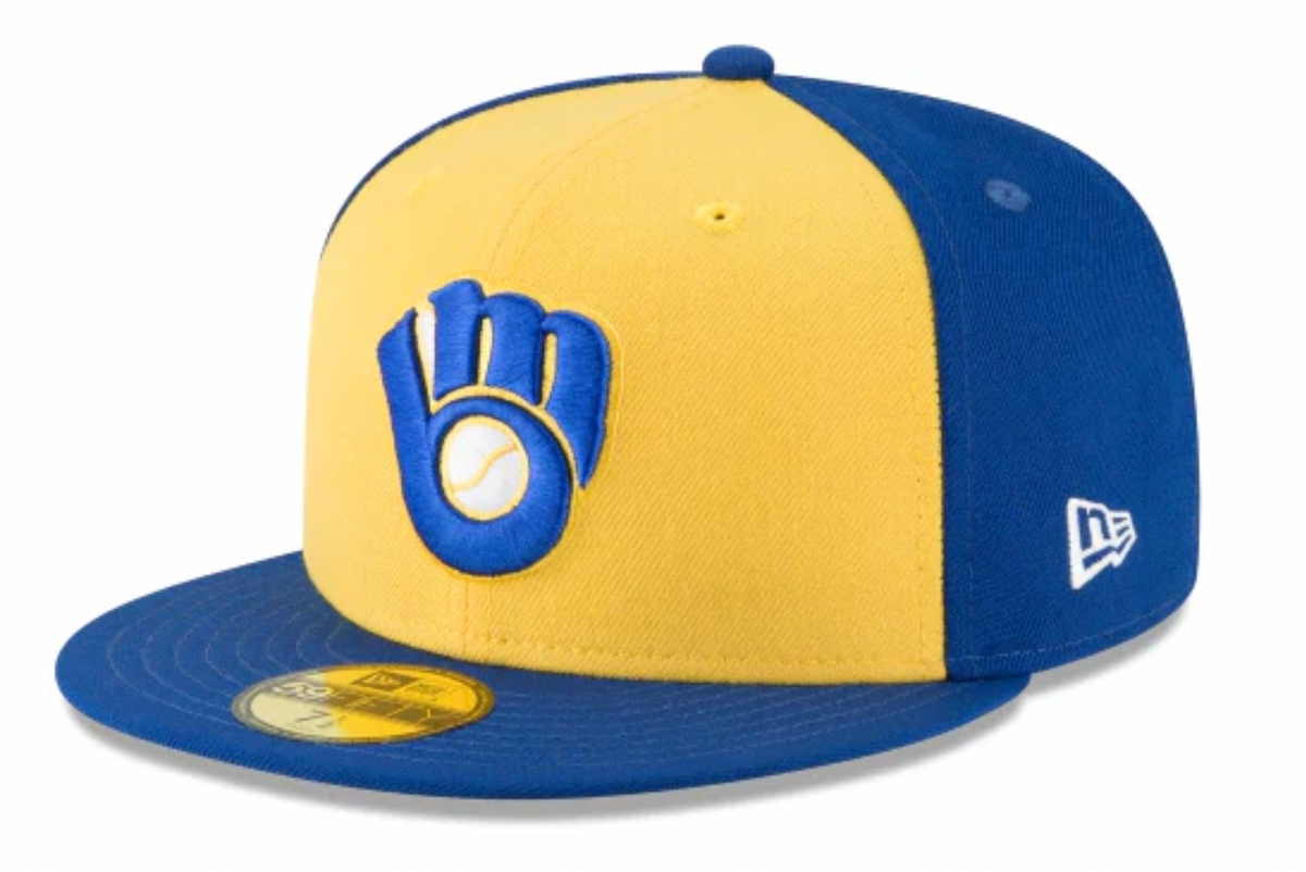 Milwaukee Brewers Cooperstown Collection 1978 59Fifty Fitted Royal/ Yellow Hat