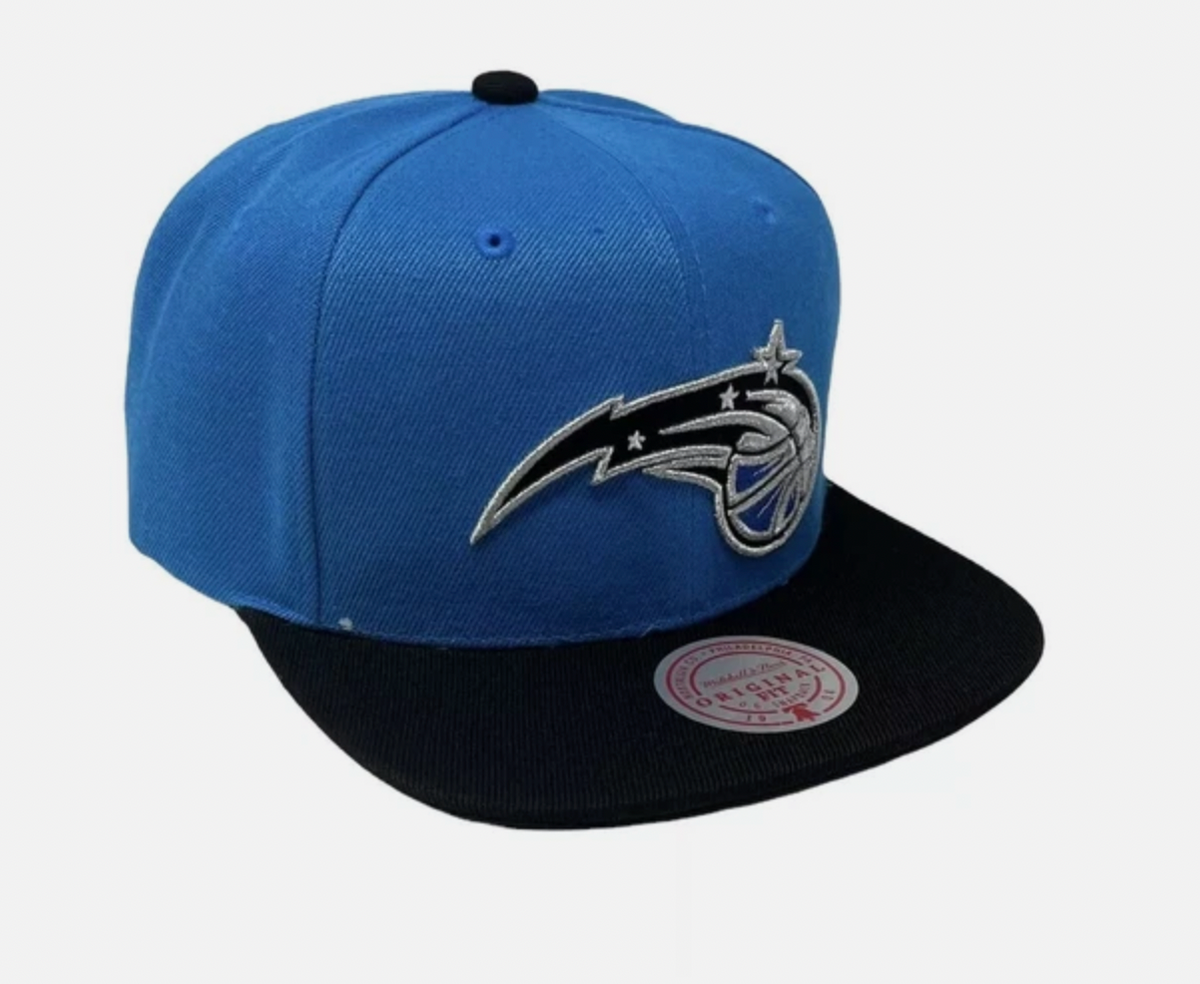 Men's Mitchell & Ness Orlando Magic Core Blue/Black Adjustable Snapback Hat