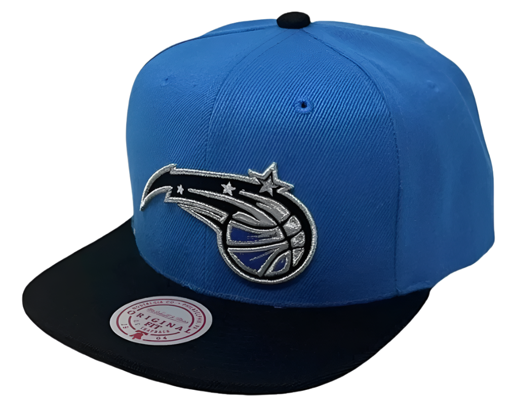 Men's Mitchell & Ness Orlando Magic Core Blue/Black Adjustable Snapback Hat