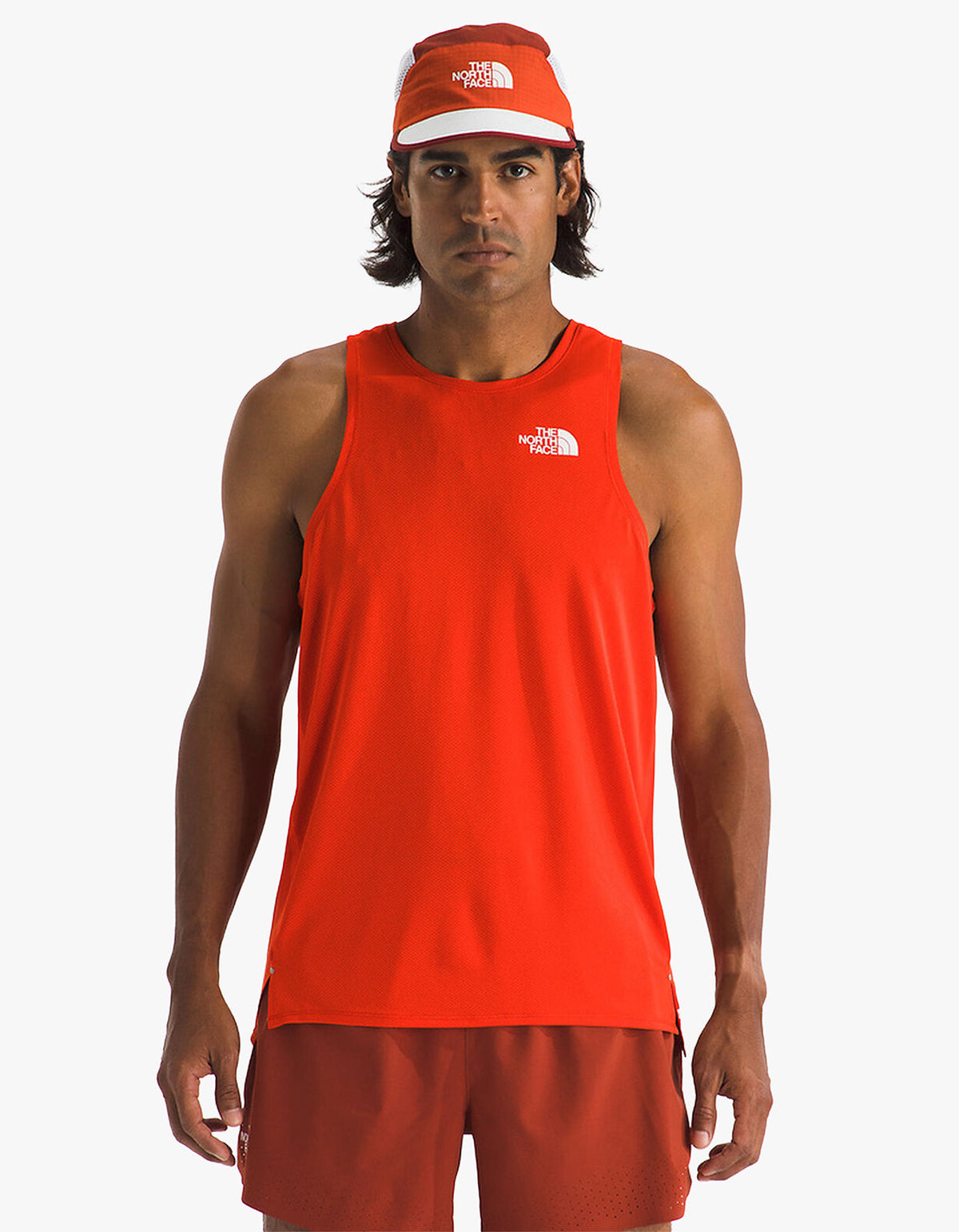 Mens Summit Series High Trail Tank - Lava Red
