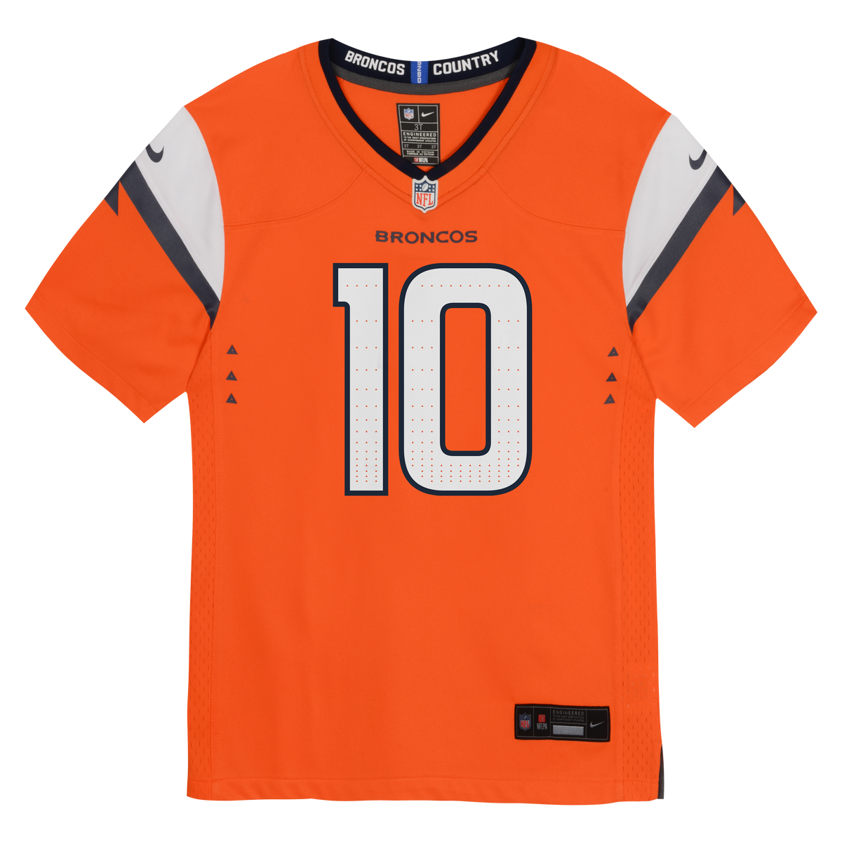 Child Denver Broncos Bo Nix Orange Home Nike Game Jersey