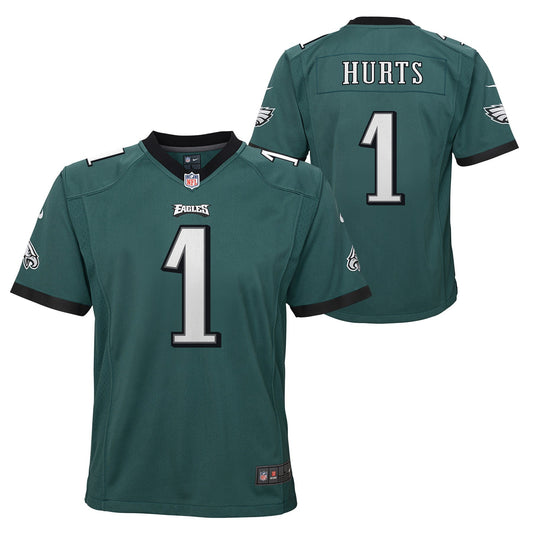 Youth Jalen Hurts Philadelphia Eagles Green Nike Game Jersey