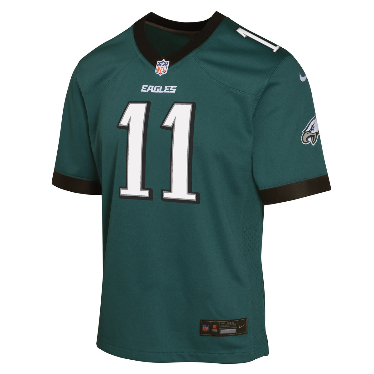 Youth AJ Brown Philadelphia Eagles 24 Midnight Green Nike Game Jersey