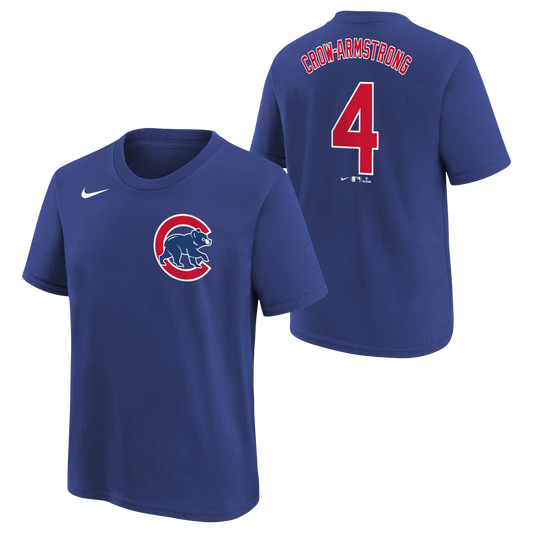 Toddler Chicago Pete Crow-Armstrong Royal Blue Nike Name And Number Tee-2025