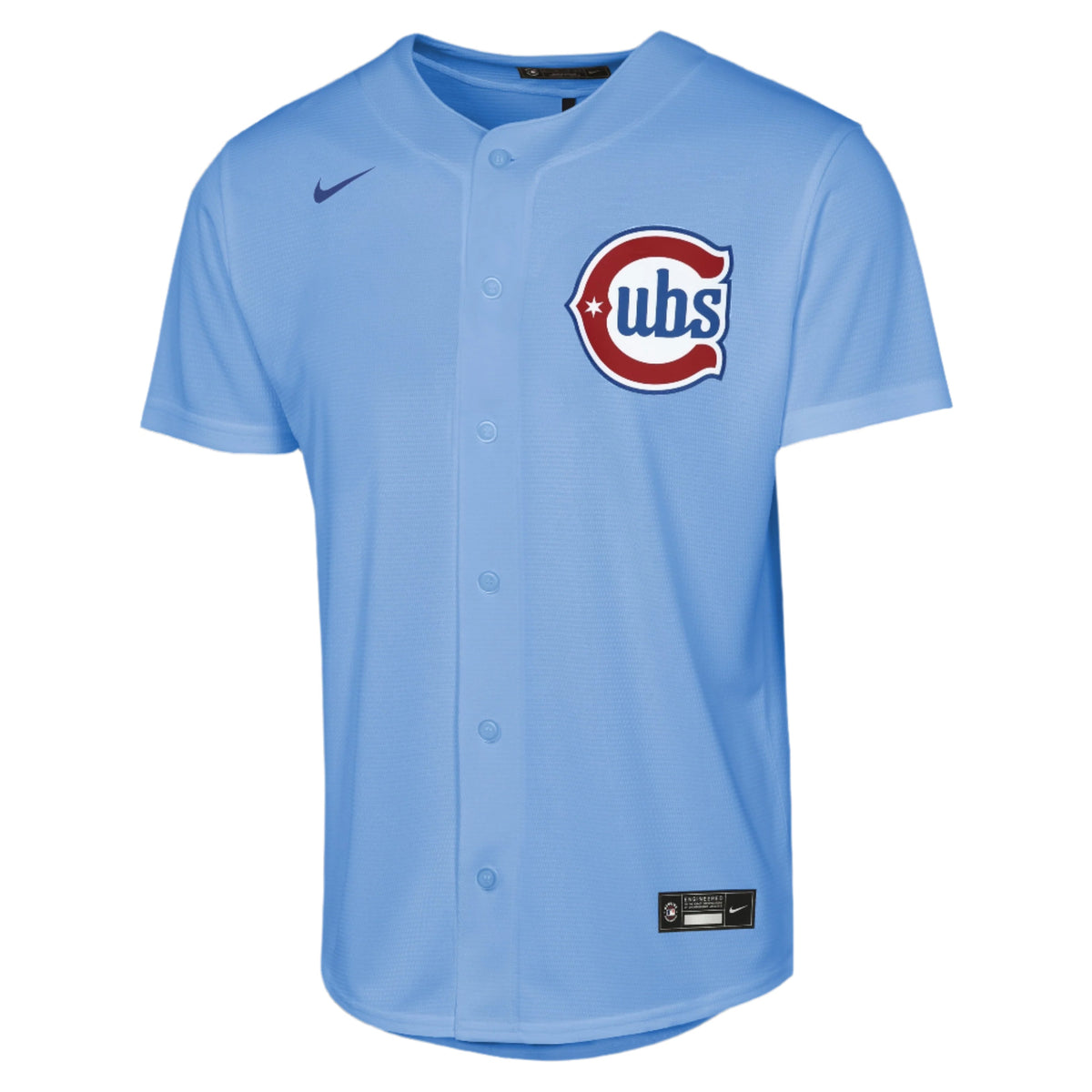 NIKE Youth Chicago Cubs Dansby Swanson Powder Blue 2nd Alternate Replica Jersey