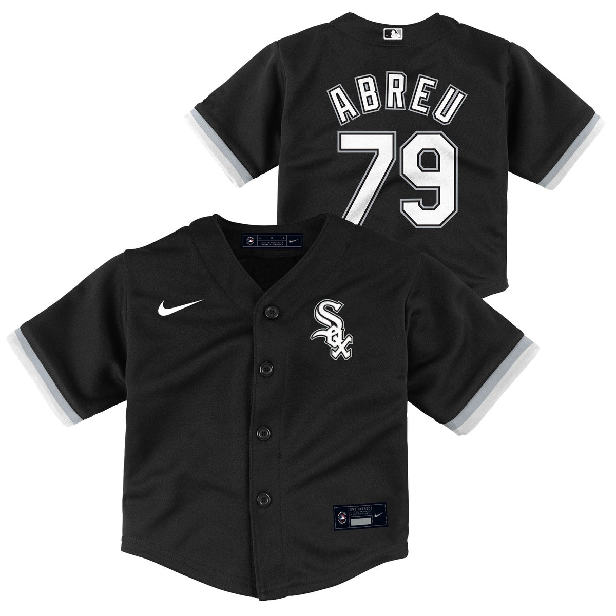 Infant Jose Abreu Chicago White Sox Nike Home Black Replica Team Jersey