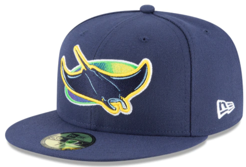 Men's Tampa Bay Rays New Era Navy Game Authentic Collection Alternate On-Field 59FIFTY Fitted Hat