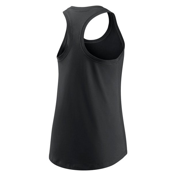 Chicago White Sox Nike Women's Cropped Logo Performance Racerback Tank Top - Black