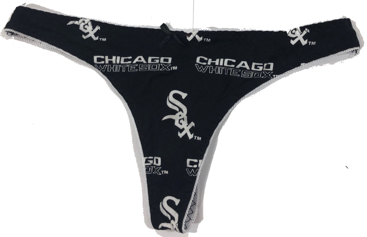Concepts Sport Chicago White Sox Women's Black All Over Print Thong
